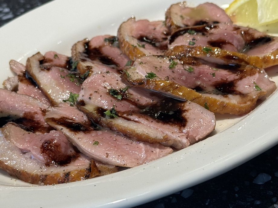 鴨胸のタリアータ