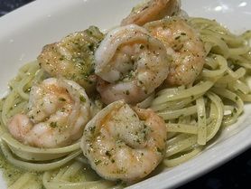 小エビとバジルのアーリオオーリオ　