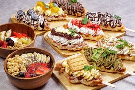 クロッフルお任せ3種盛り合わせ