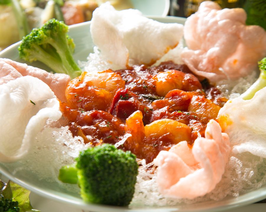 ぷりぷりノンフライ　海老チリ