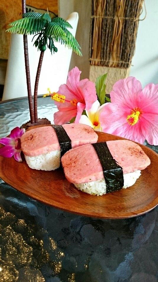 スパムむすび（1個 350yen）