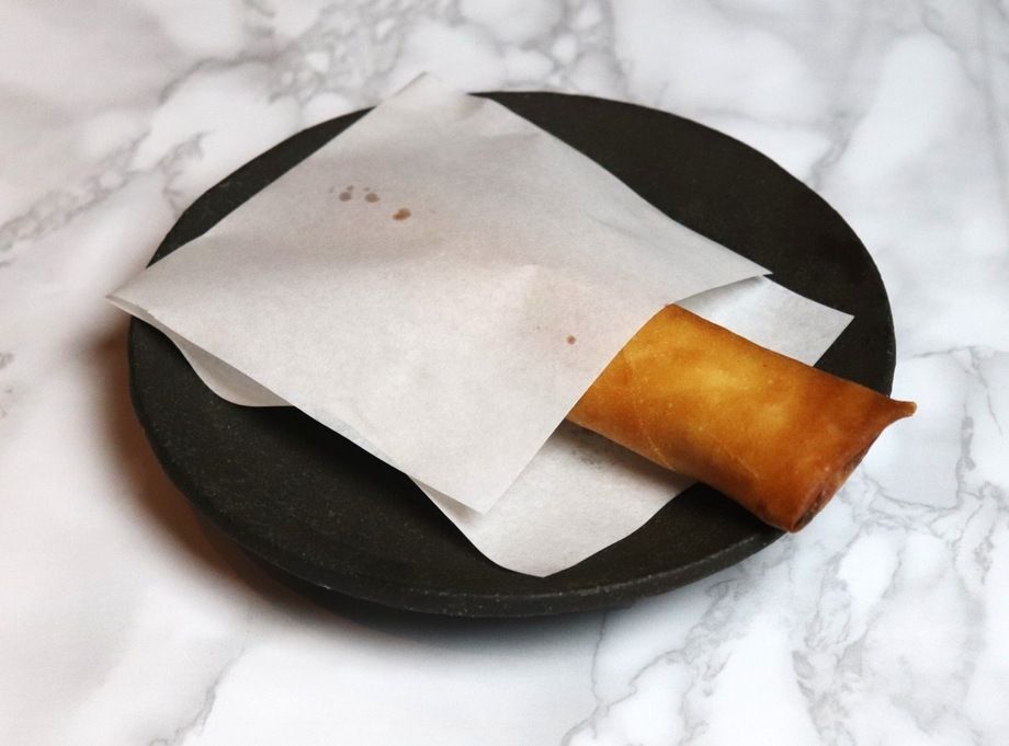 真鱈白子　春巻き