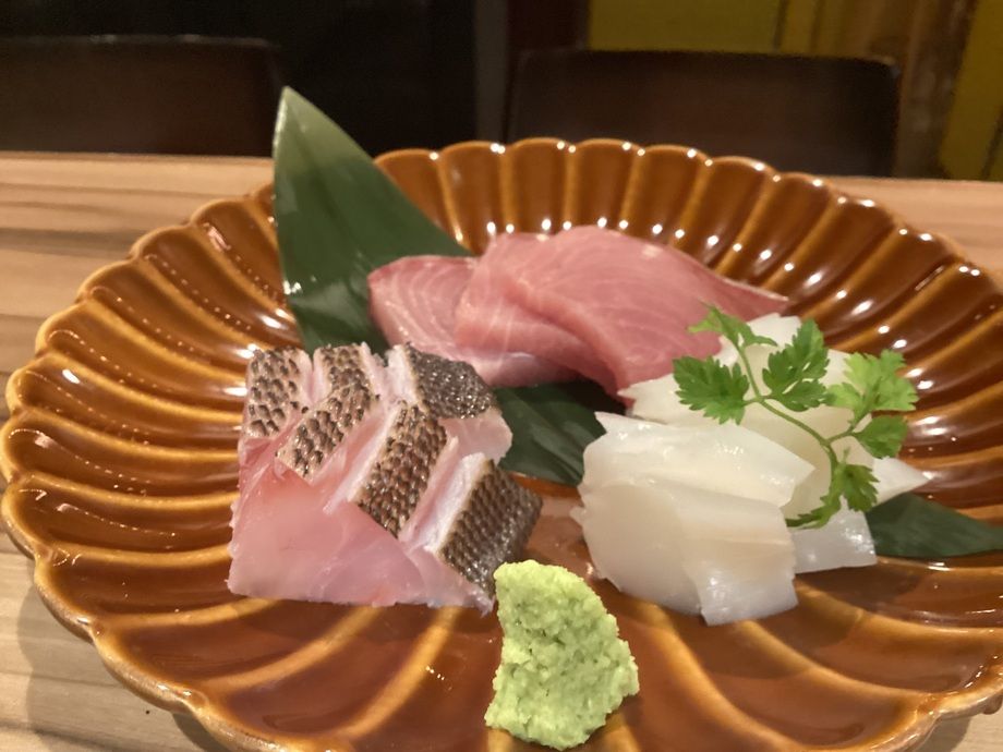 おさしみ三品盛り