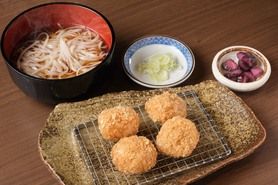 ザクザクチキン（温）米粉うどんセット
