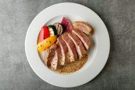 ローストポーク　ハニーマスタードソース