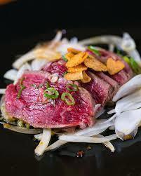 黒毛和牛のたたき（980円）