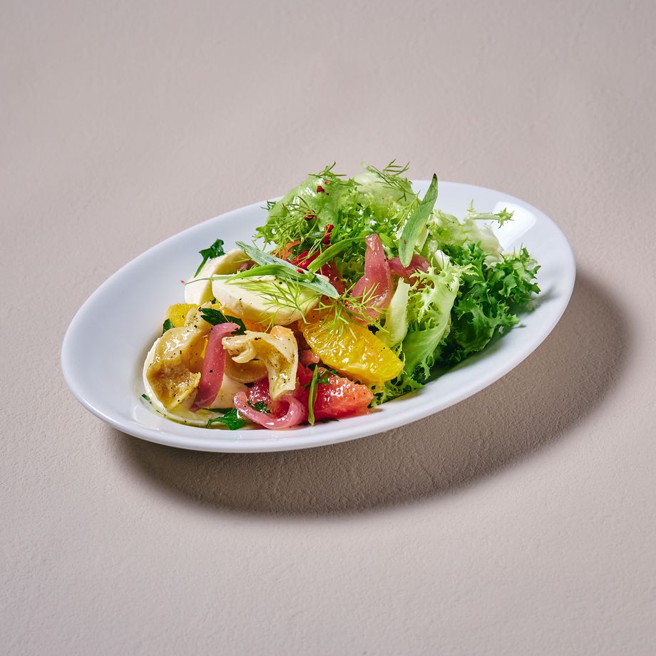 ⭐︎つぶ貝とモッツァレラチーズ2種の柑橘のサラダ