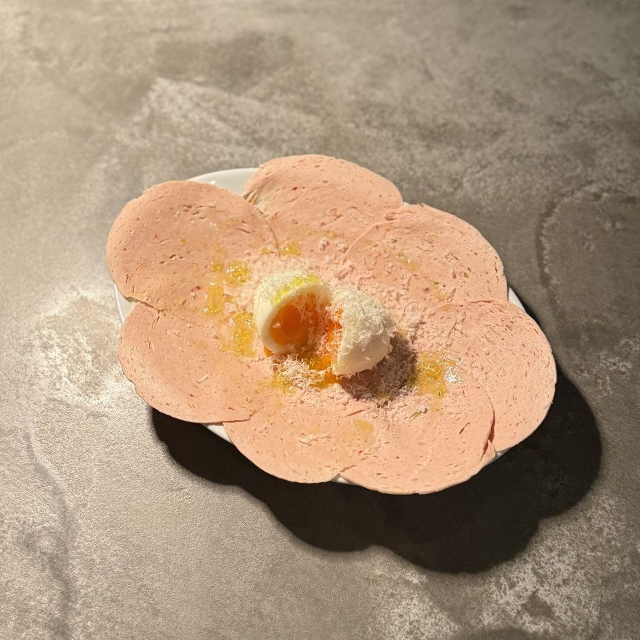 ⭐︎自家製モルタデッラハムと半熟卵