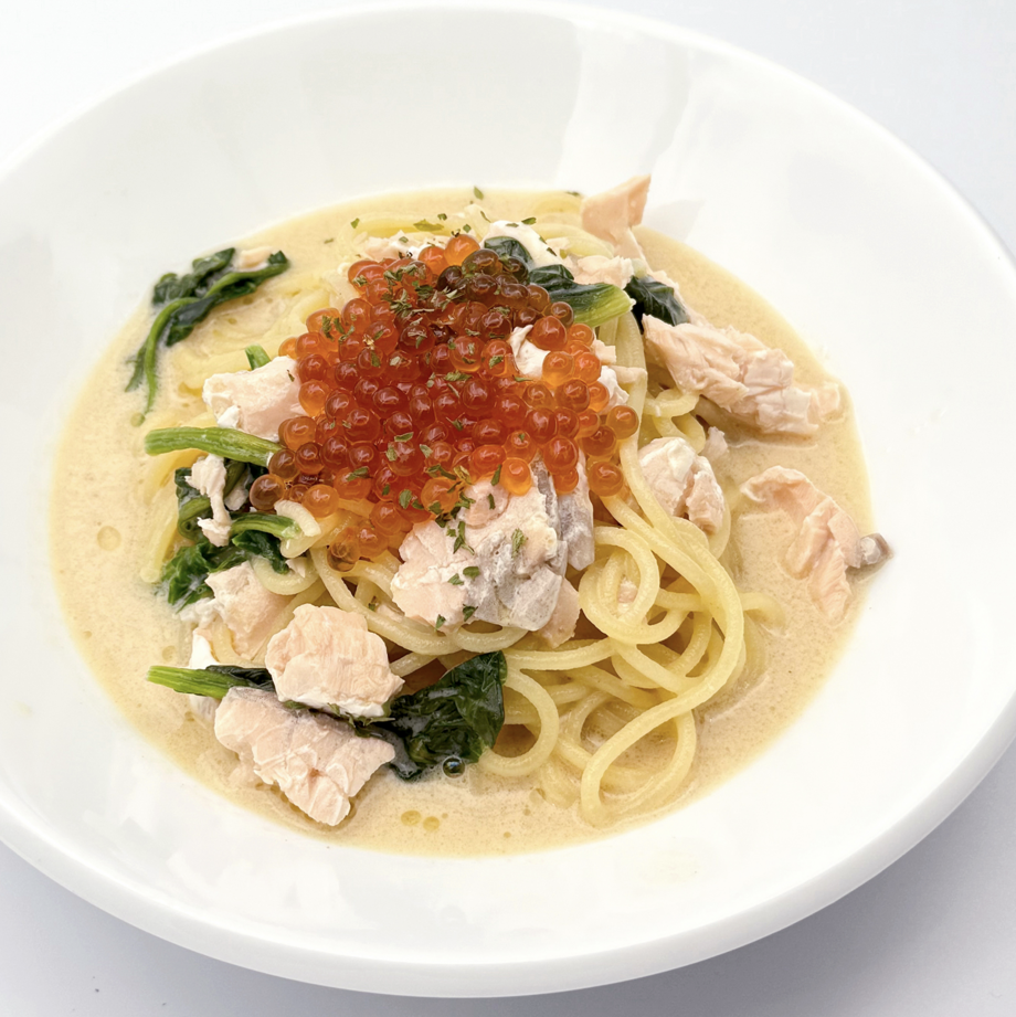 サーモンとイクラの親子クリームソース