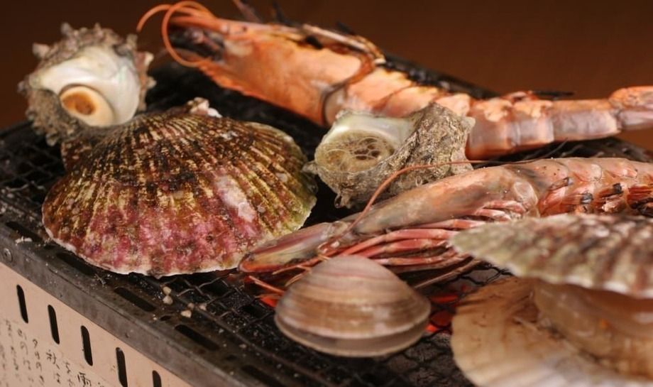 海鮮炭焼盛り合わせ