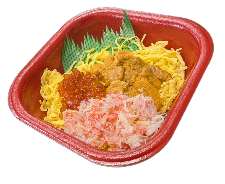 三宝丼（並盛980円(税込）～）