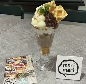 mariパフェ〜白玉あんこ〜