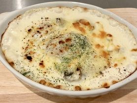 広島県倉橋産かきのクリーミードリアセット(サラダ・ドリンク付き)