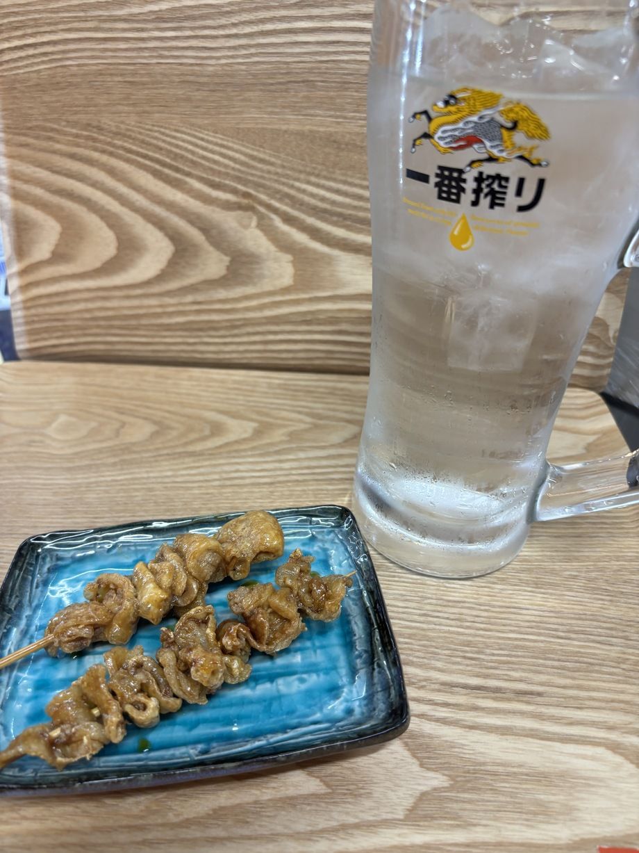 メガレモンサワー＋鶏皮串（ほろ酔いセット）