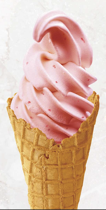 プレミアムＦｒｕｉｔあまおう苺　ソフトクリーム