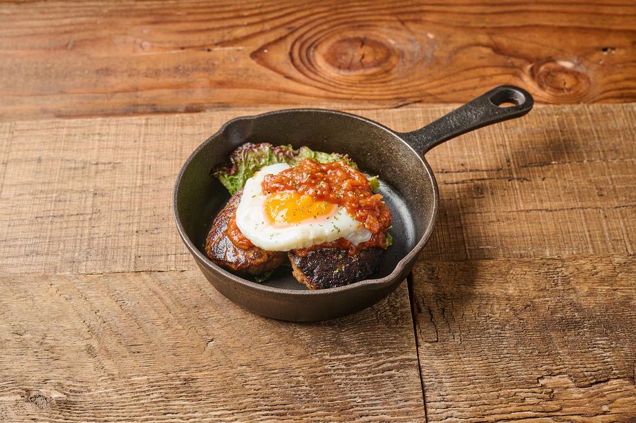 エッグビアバーグ定食