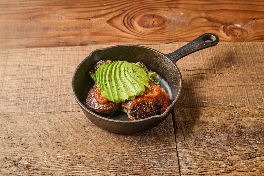 アボカドビアバーグ定食