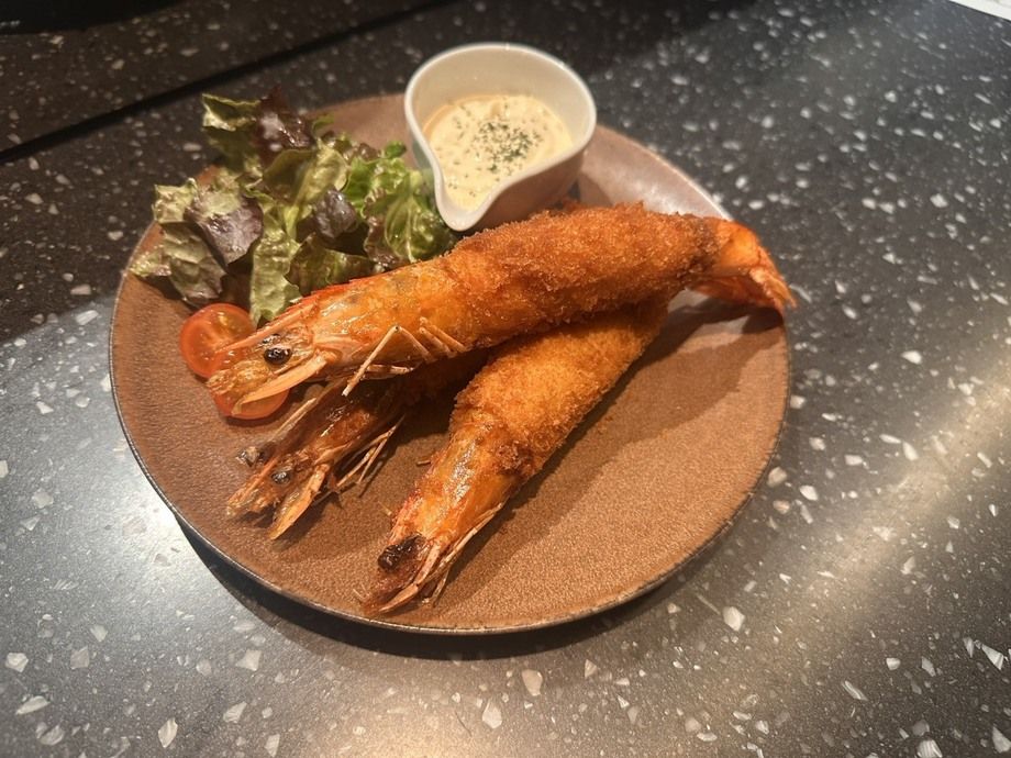 有頭エビフライ