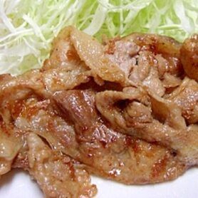 ぶーぶー生姜焼き定食