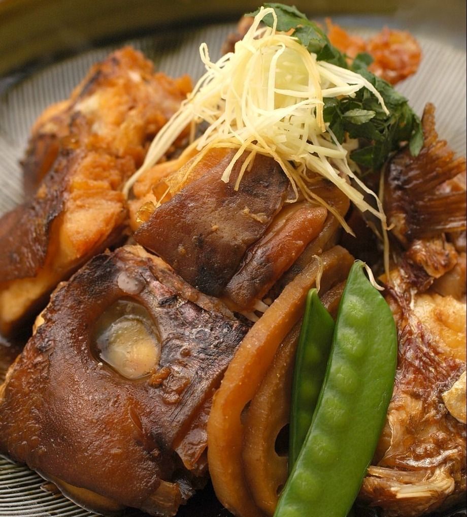 真鯛のカブトあら煮 