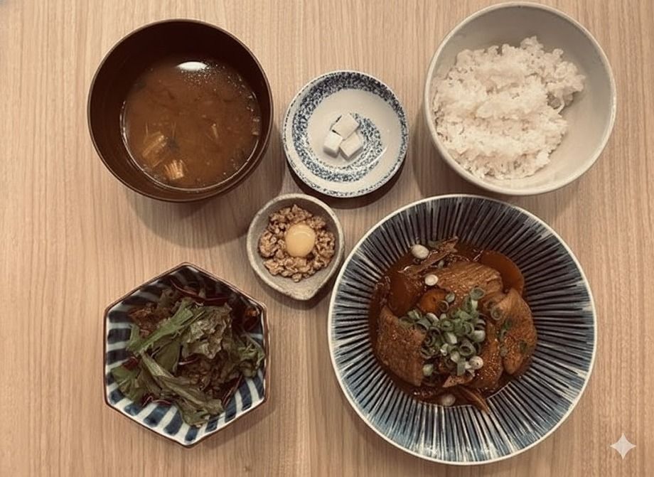 鶏の土手煮御膳（1350）