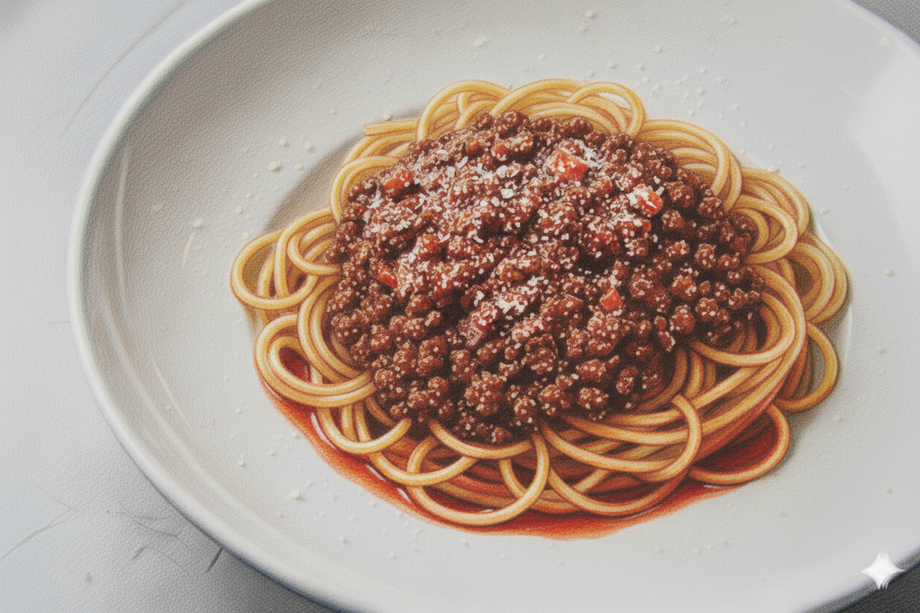 安定の美味しさ　ミートソース