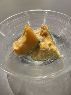 冷やしかぼちゃの煮付け牛乳煮