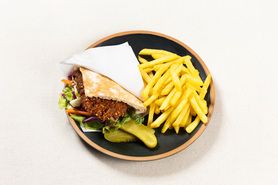 土日祝限定【キッズメニュー】ミニシュニッツェルサンド&フライドポテト