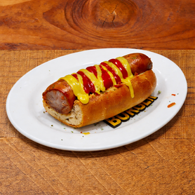 ビール屋のチョリソードッグ（ハーフ）