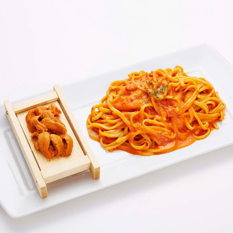 名物柵うに付きうにのトマトクリームパスタ