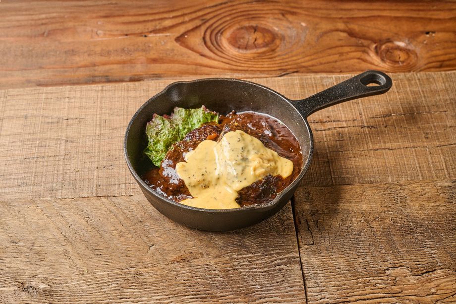 ビアチーズカレーバーグ定食