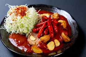  激辛グルメ 超激辛厚豚肉　閻魔（えんま）