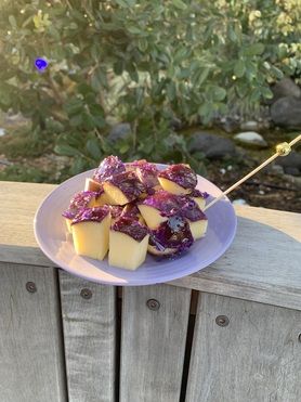 【数量限定】りんご飴(カット:サンフレッチェ広島カラー)