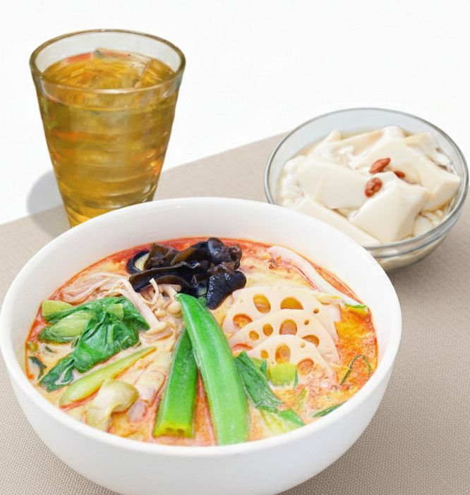 【週末限定】一日分の野菜麻辣湯350g＆台湾黒蜜豆花＆ドリンクセット