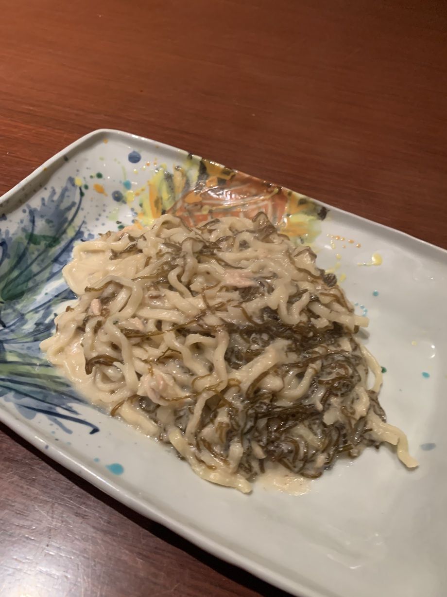 モズクinパスタ