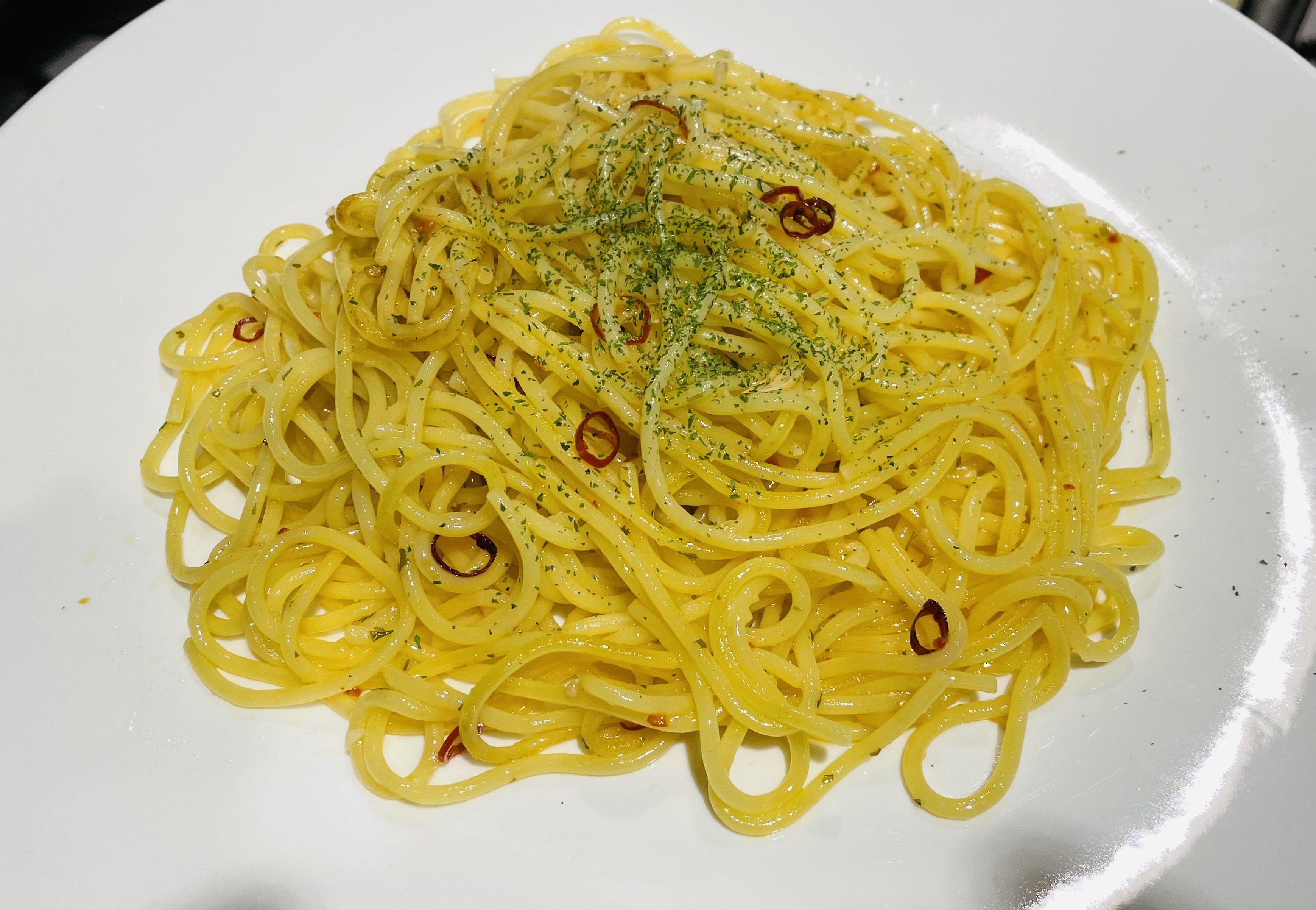 ペペロンチーノパスタ