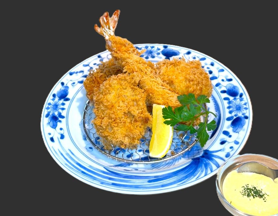 三色フライ単品/ヒレかつ、エビフライ、カニクリームコロッケ
