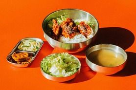 大人のヤンニョムチキン定食