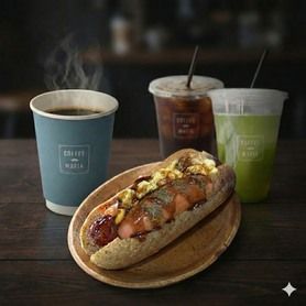 全粒粉パンのてりたまホットドック