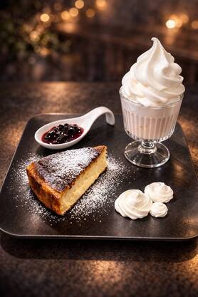 【週末限定】バスク&ミルクソフト🍼の贅沢プレート（お好みトッピング）