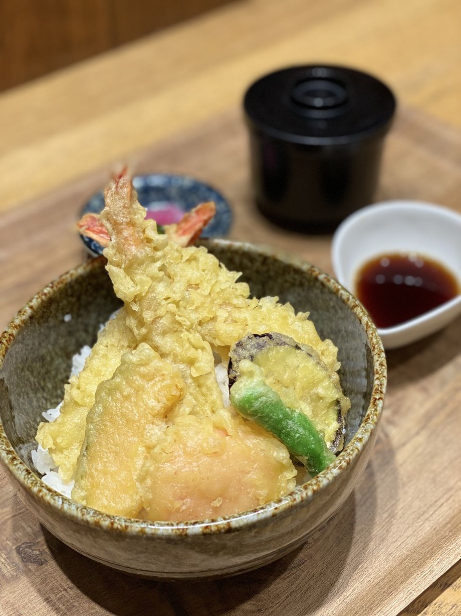 海老天丼(お味噌汁付き)