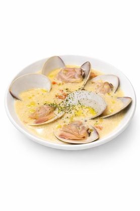 【ランチ】蛤と東京野菜のクラムチャウダー＋フォカッチャ