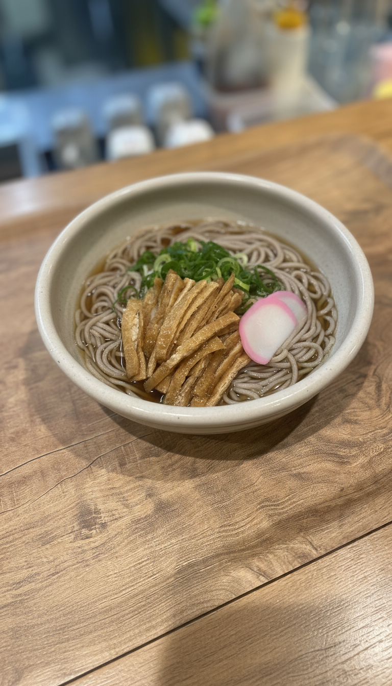 冷やし刻みきつねそば