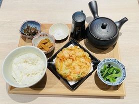かき揚げの天麩羅茶漬け膳