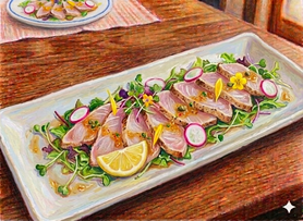 カルパッチョ〈キハダマグロ〉