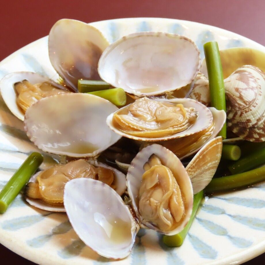 あさりとニンニク芽の紹興酒漬け