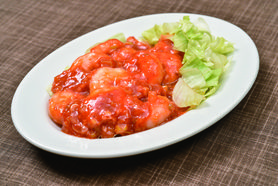 海老チリソース炒め