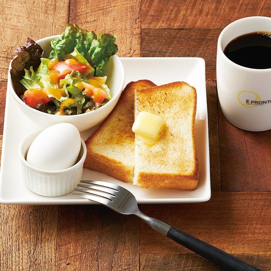 モーニングセットA(ゆで卵)