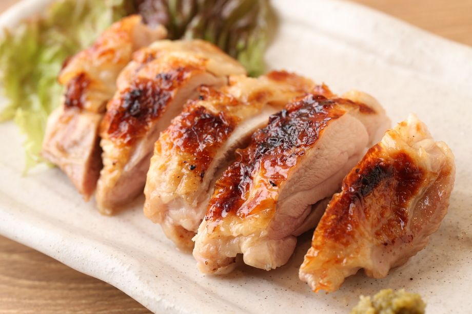 大山鶏の岩塩焼（630円）