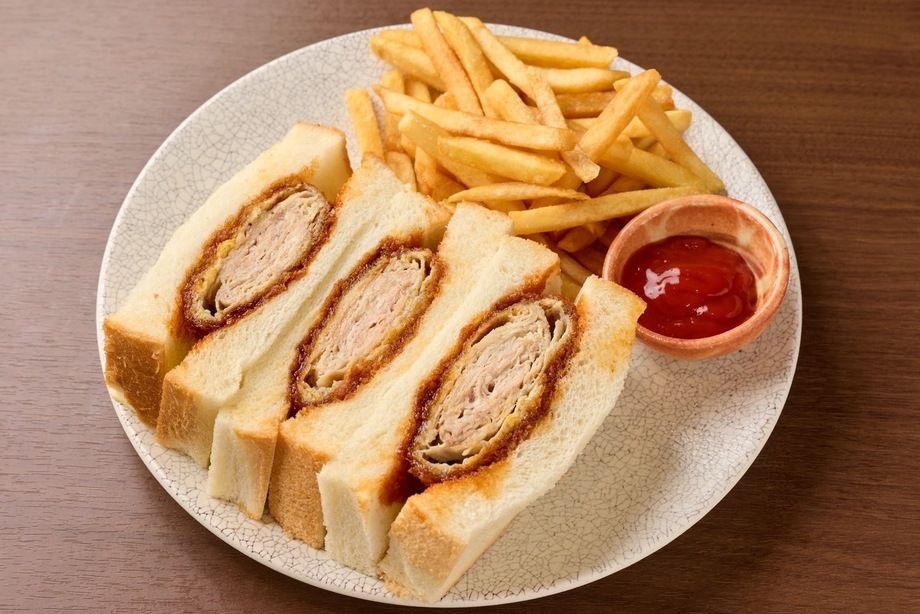 【ハラル】鳥カツサンド&ポテト